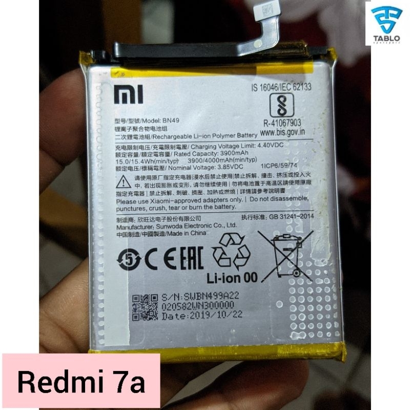 Jual Baterai Batre Xiaomi Redmi A Bn Ori Copotan Hp Shopee Indonesia