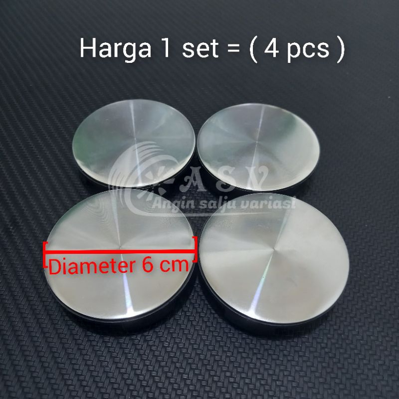 Jual dop roda tutup velg mobil variasi polos diameter 6 cm | Shopee ...