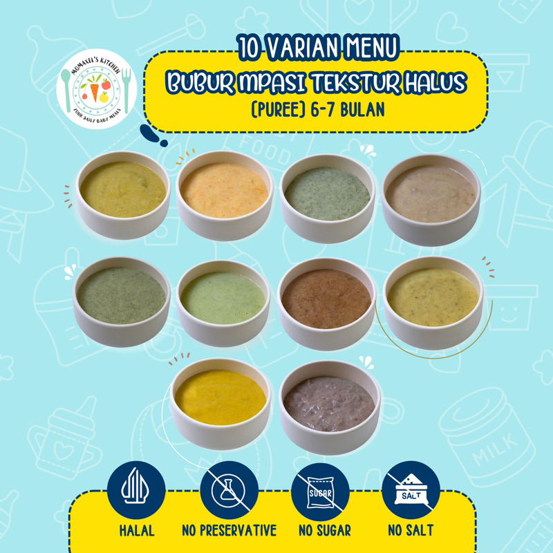 Jual BUBUR BAYI MPASI TEKSTUR HALUS PUREE 6-7 BULAN BB BOOSTER (FROZEN