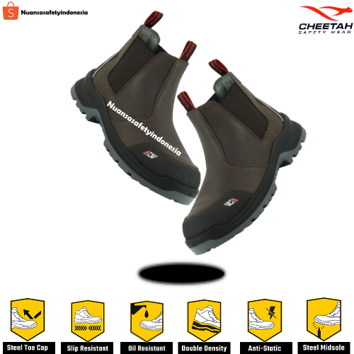 Jual Sepatu Safety Cheetah Adv Pardus Rust 6110c Safety Shoes Cheetah