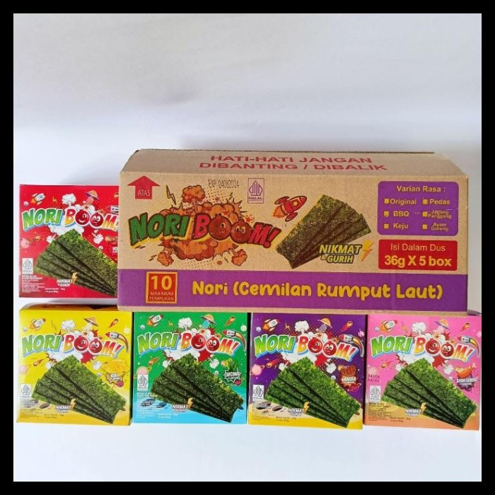 Jual PAKET HEMAT NORI BOOM (1 Dus Isi 5 Box) NORI BOOM PER DUS ISI 5 ...