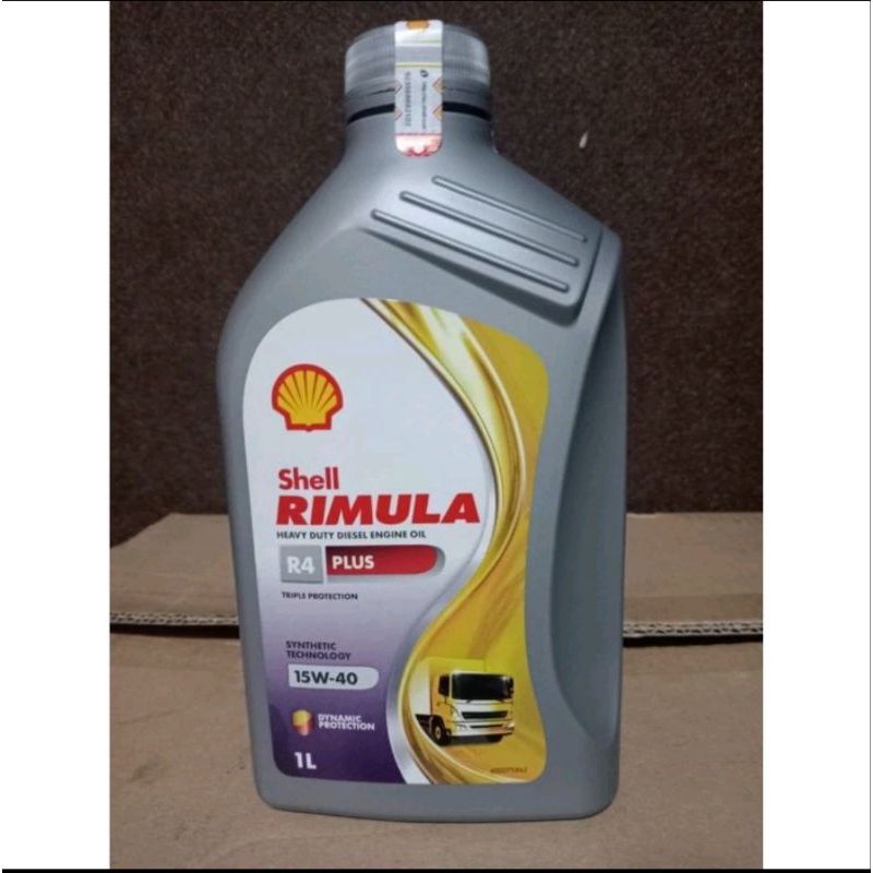 Jual Shell Rimula R4 plus sae 15W40 kemasan 1 liter | Shopee Indonesia