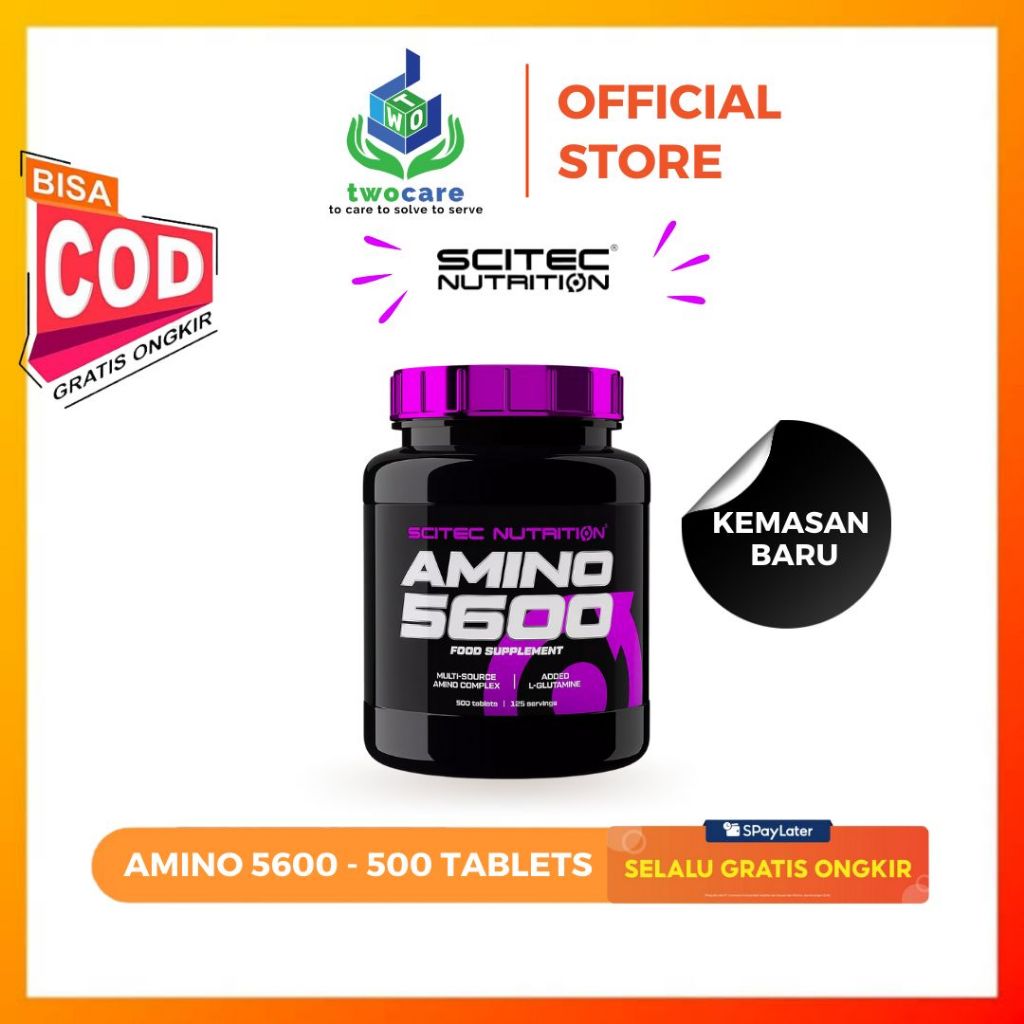 Jual Scitec Nutrition Amino 5600 Essential Amino 500 Tablet | Shopee ...
