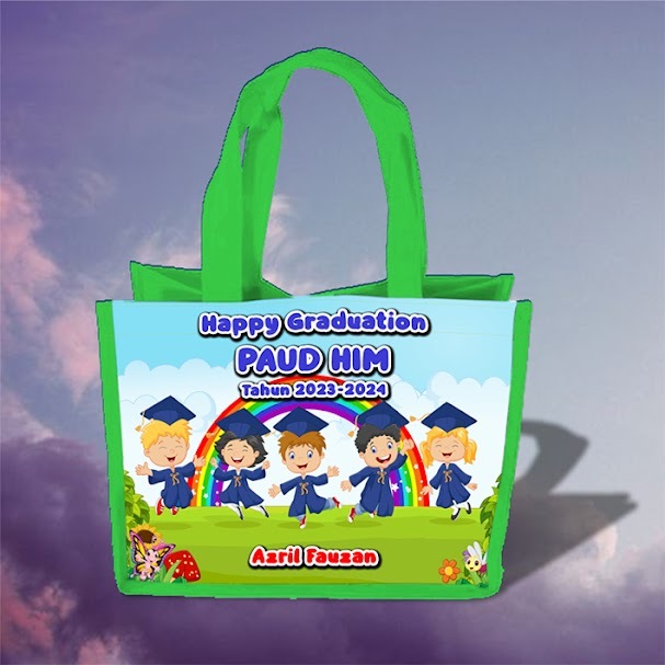Jual Tas Goodie Bag Custom Acara Perpisahan Sekolah / GRADUATION ...
