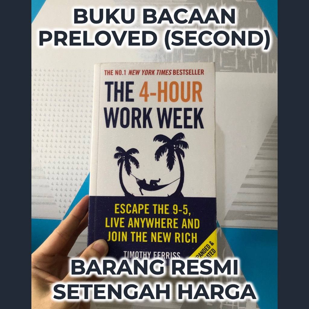 Jual Buku THE 4HOUR WORK WEEK (Impor Bahasa Inggris) by Timothy