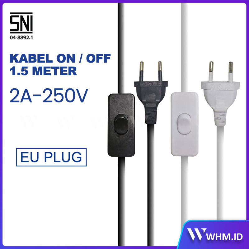 Jual KABEL SAKLAR ON-OFF / KABEL AC 220V / KABEL BUNTUNG /KABEL LISTRIK ...