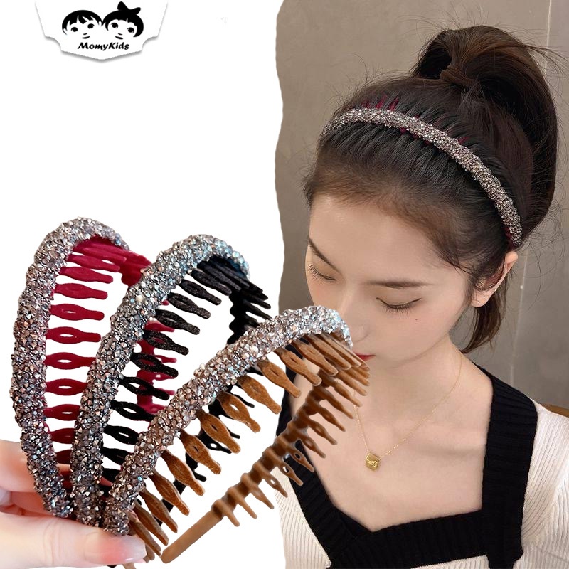 Jual COD Bando Rambut Bondu Sirkam Fashion Korea - Kilau Elegan untuk ...