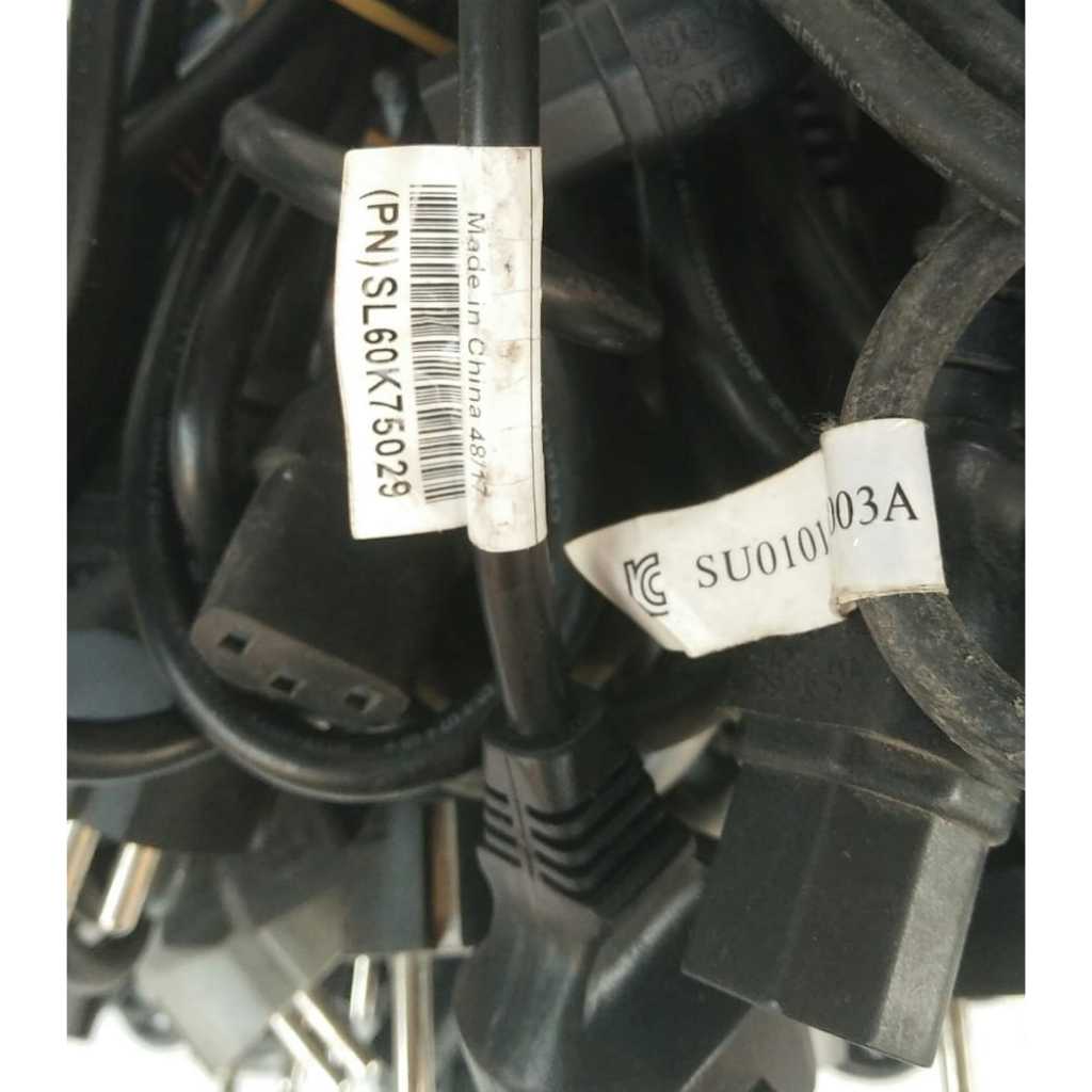 Jual kabel power cpu original tebal kabel lurus siap pakai | Shopee ...