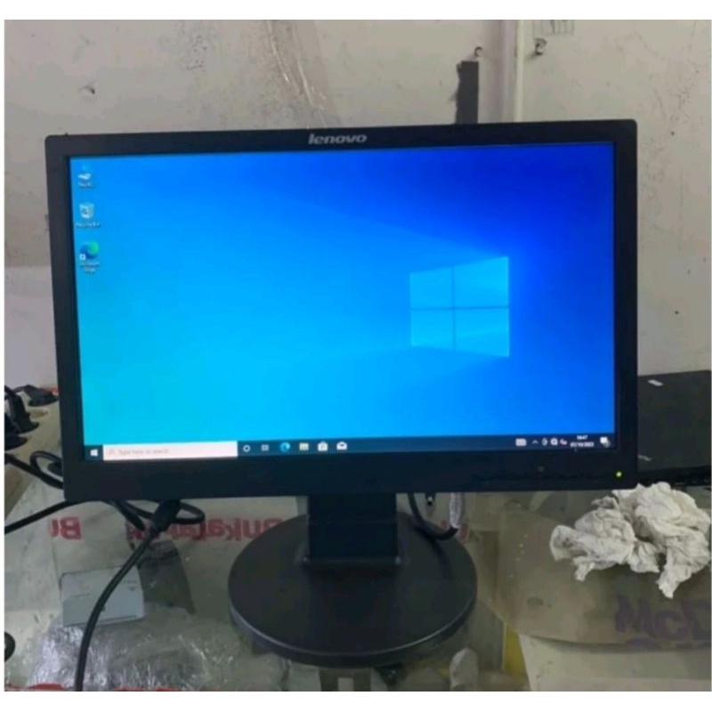 Jual obral murah monitor Lenovo 19 inchi wide screen super mulus