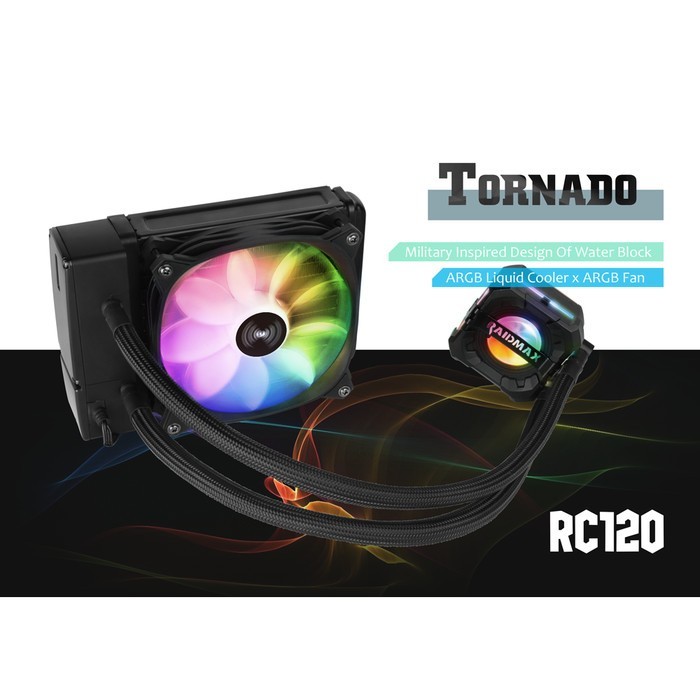 Jual Raidmax Water Cooling Tornado RC120 ARGB | Shopee Indonesia