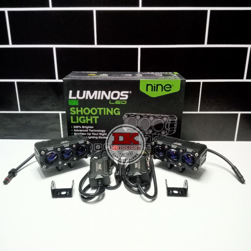 Jual Lampu Sorot Kabut Mini Laser SQL Luminos Q9 Pro 3 Mata Devil Eyes ...