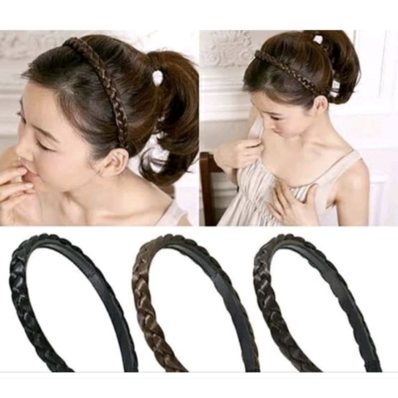 Jual Bando Rambut Kepang Korea | Shopee Indonesia