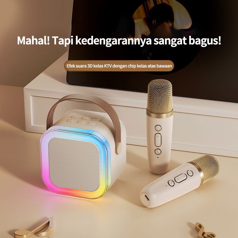 Jual [COD] Bluetooth Mini Speaker Karaoke Speaker Portable with MIC ...