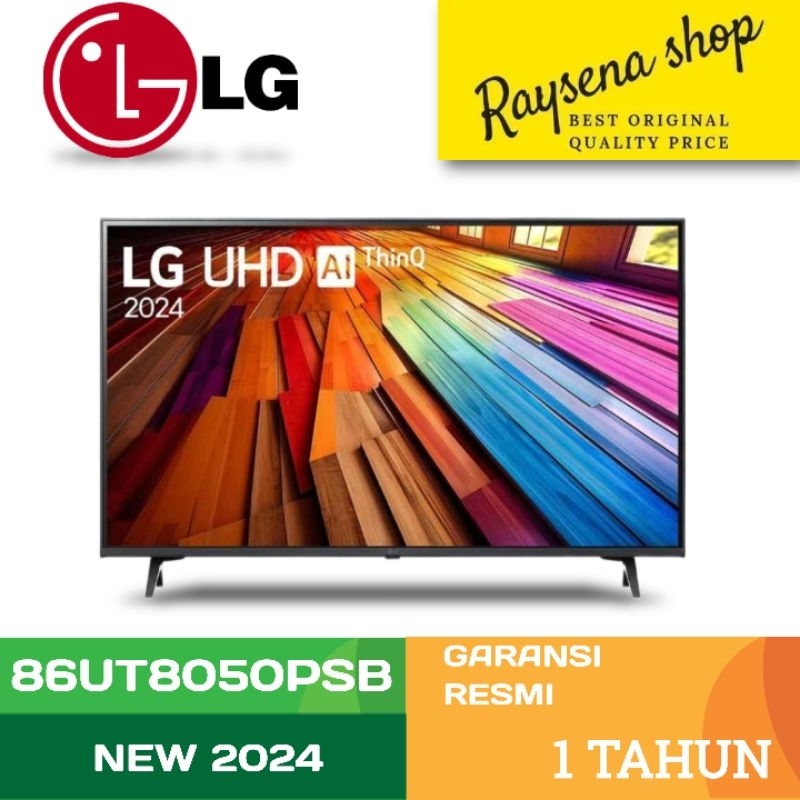 Jual LG TV 86 INCH 4K UHD SMART TV UT80 SERIES 86UT8050PSB NEW 2024 ...