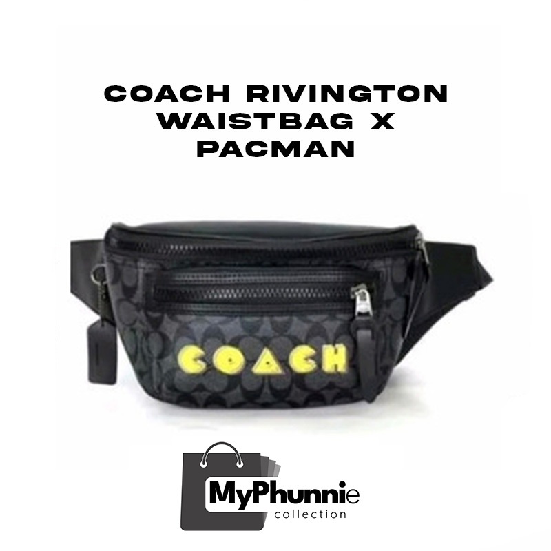 Jual coach rivington waistbag x pacman | Shopee Indonesia