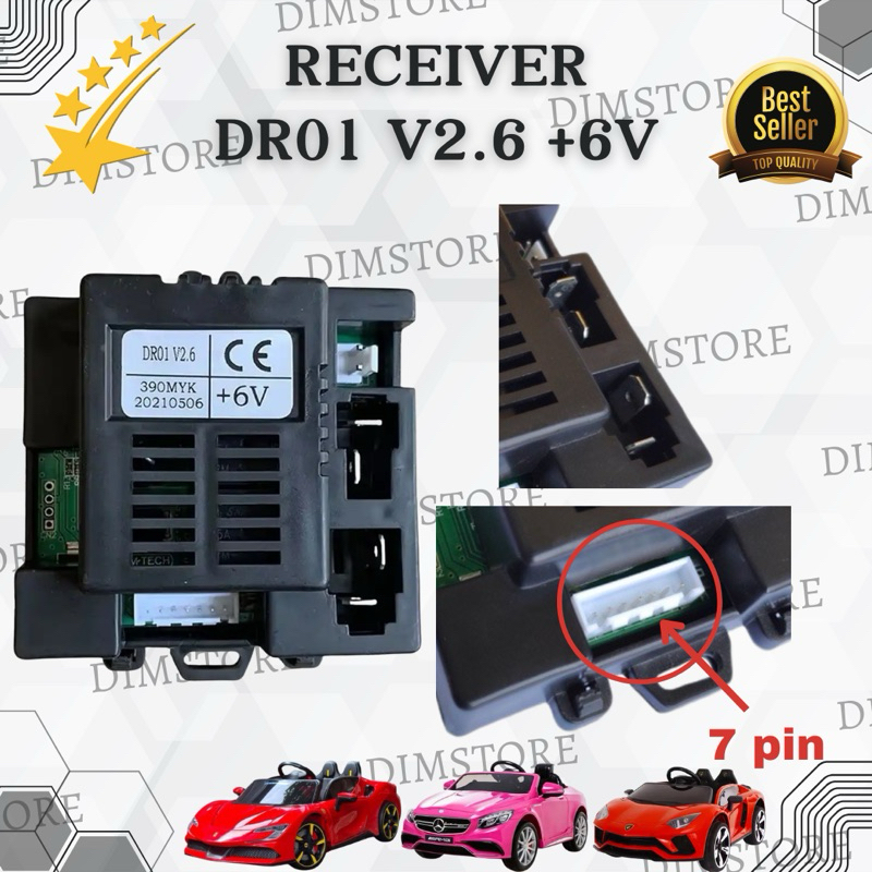 Jual RECEIVER MODUL MOBIL AKI MAINAN ANAK DR01 V2.6 12 VOLT 6 VOLT ...