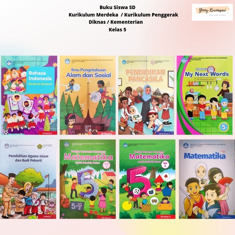Jual Buku Paket Siswa Kurikulum Merdeka Kurikulum Penggerak Kelas 5