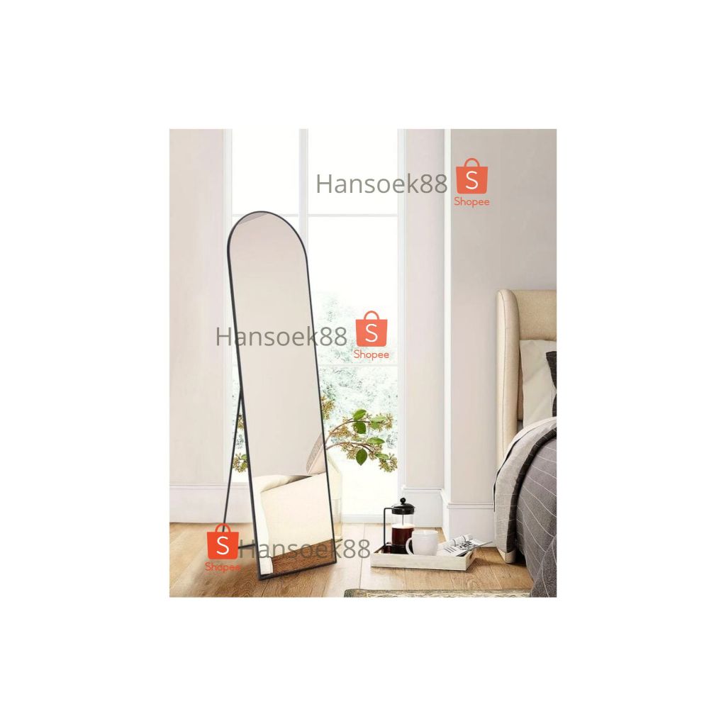 Jual KACA CERMIN STANDING FRAMELESS OVALE FRAME CERMIN BERDIRI ROUNDED ...