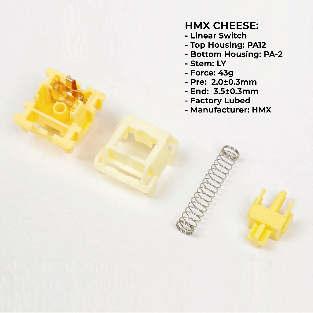Jual HMX Cheese Linear Switch Mechanical Keyboard - Stock | Shopee ...