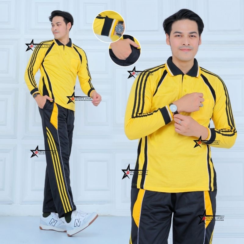 Jual Baju Olahraga 1 Set Training Senam   Setelan Baju Olahraga Pria 