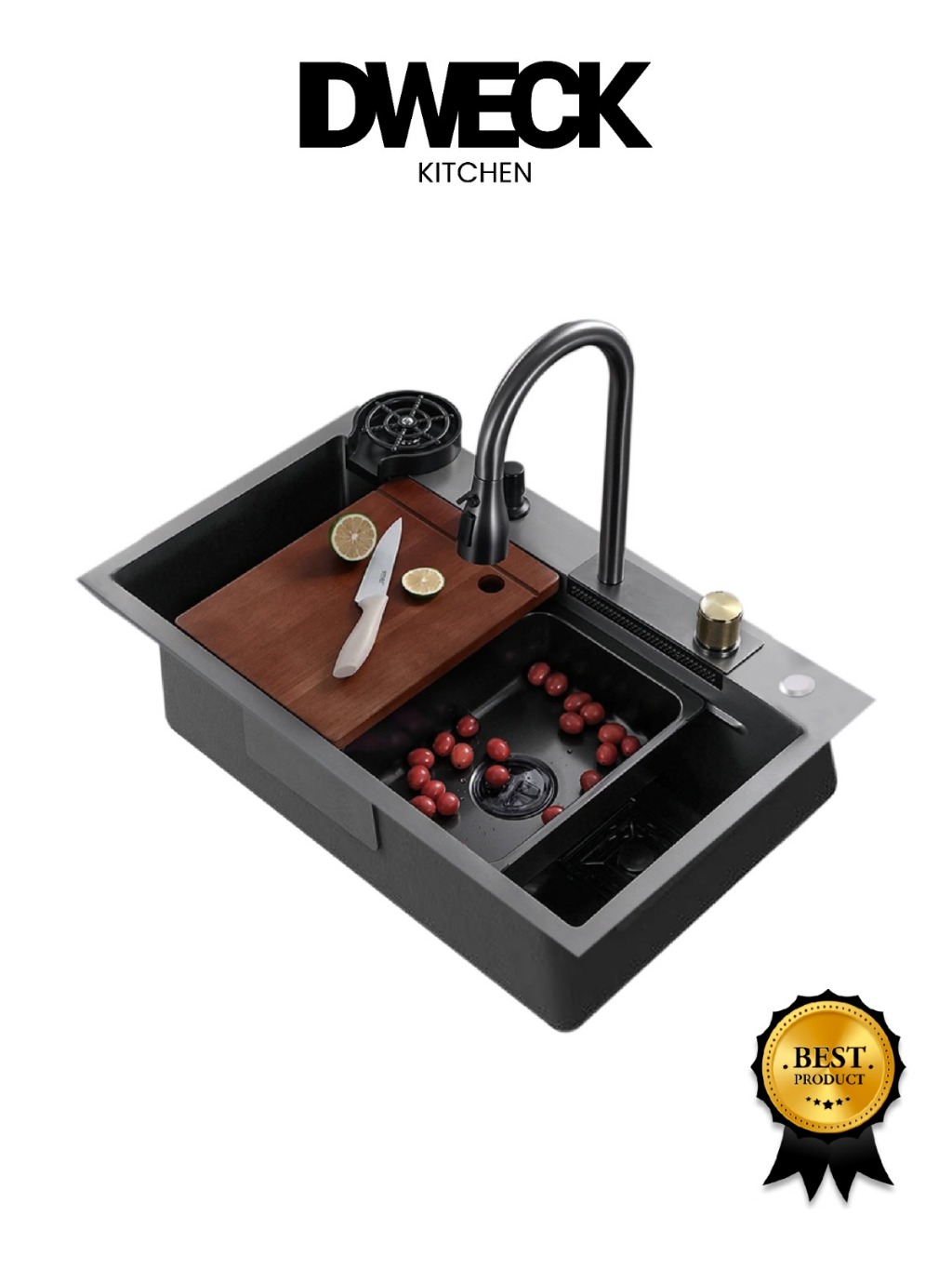 Kitchen Sink Luxury Black New Design Complate Set