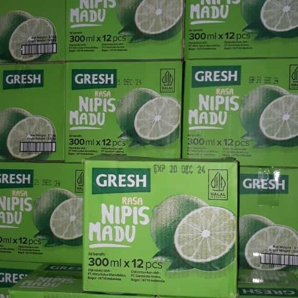 Jual GRESH Rasa Nipis Madu 1 Dus isi 12 Botol 300ml | Shopee Indonesia