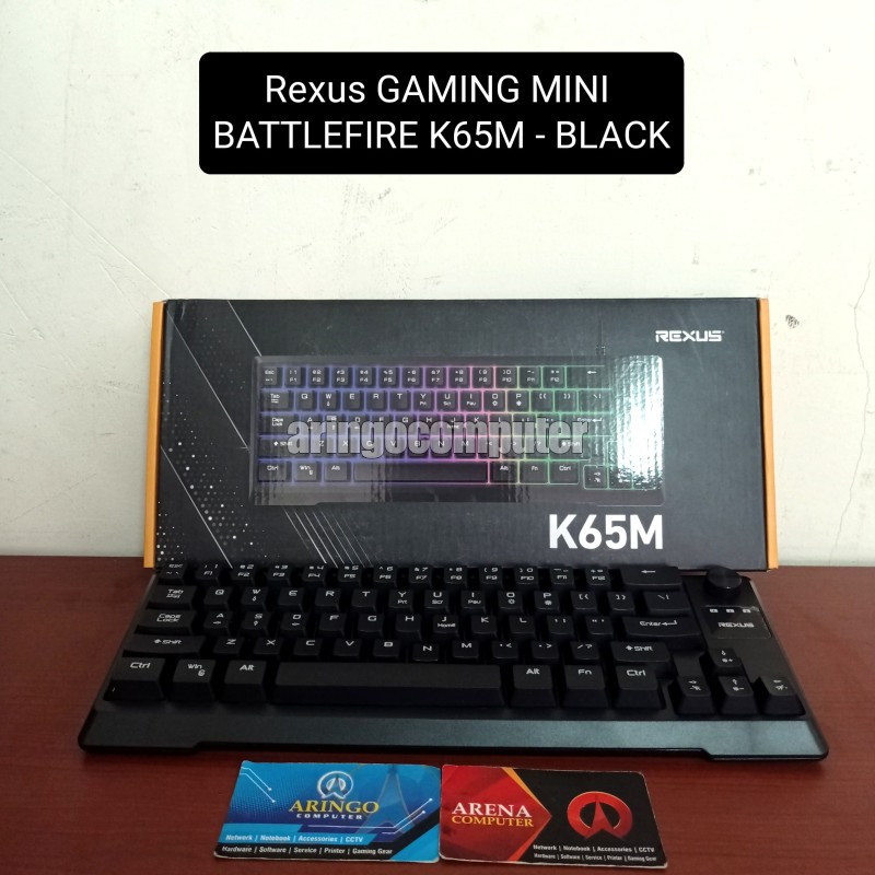 Jual Keyboard Rexus GAMING MINI BATTLEFIRE K65M - BLACK | Shopee Indonesia
