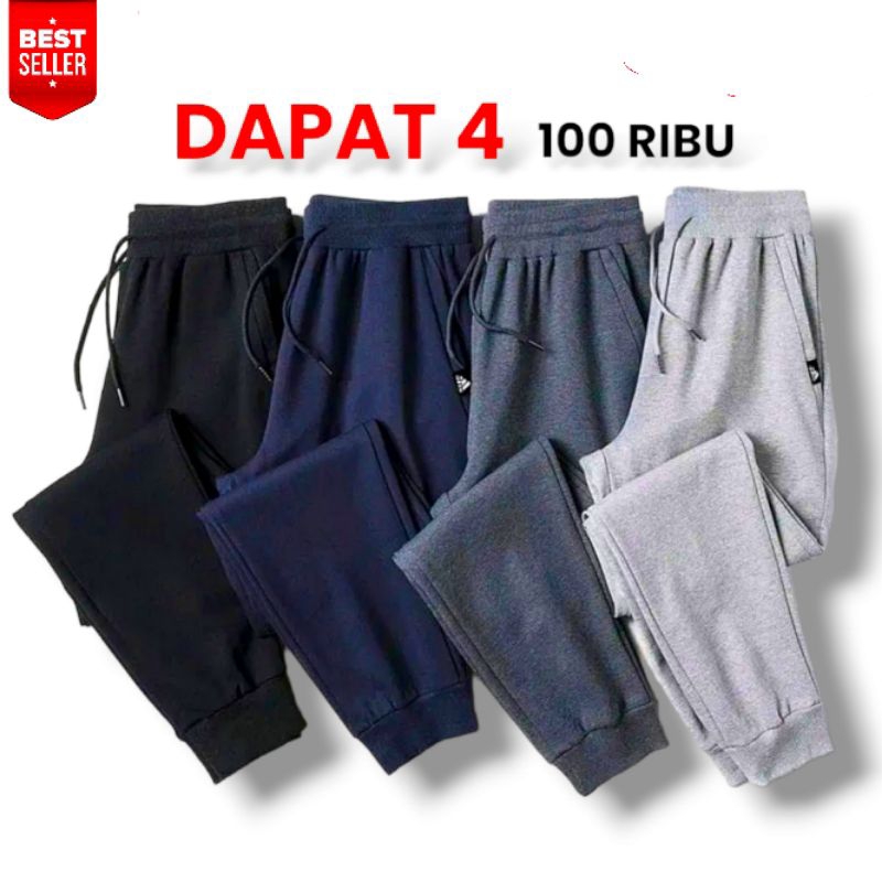 Jual Promo Ribu Pcs Celana Panjang Jogger Babyterry Zipper Saku