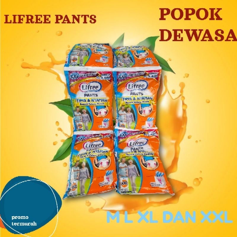 TERMURAH !!! POPOK DEWASA CELANA LIFREE