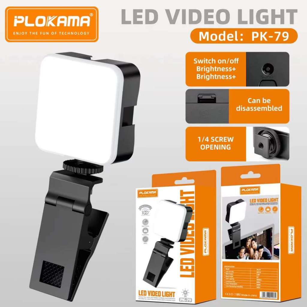 Jual PLOKAMA PK79 Lampu LED Mini Portable Lampu Fotografi Video Light ...