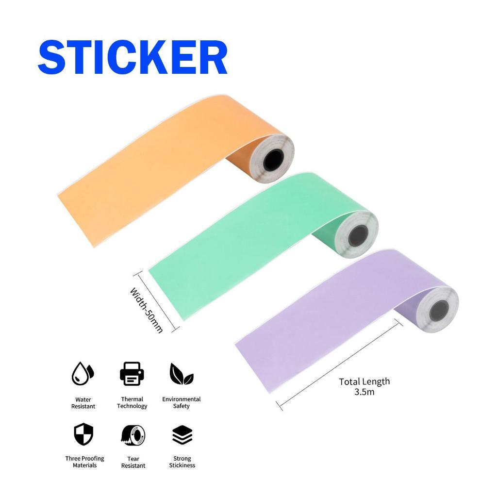 Jual AIMO Thermal Paper 53 mm x 6.5 m Sticker/Non-Sticker Roll Paper ...