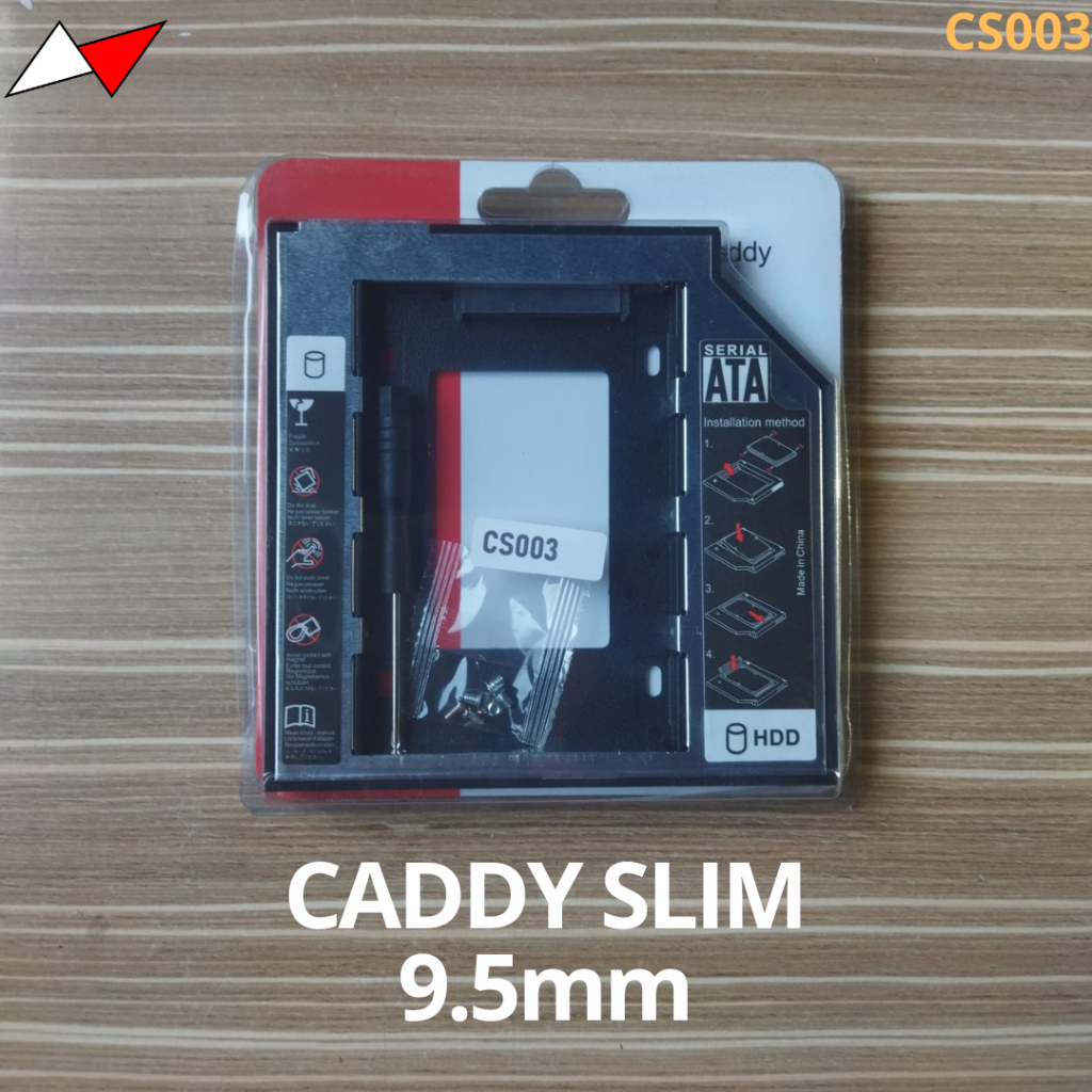 Jual Casing HDD Caddy 9.5 mm Slim untuk pengganti dvd laptop | Shopee ...