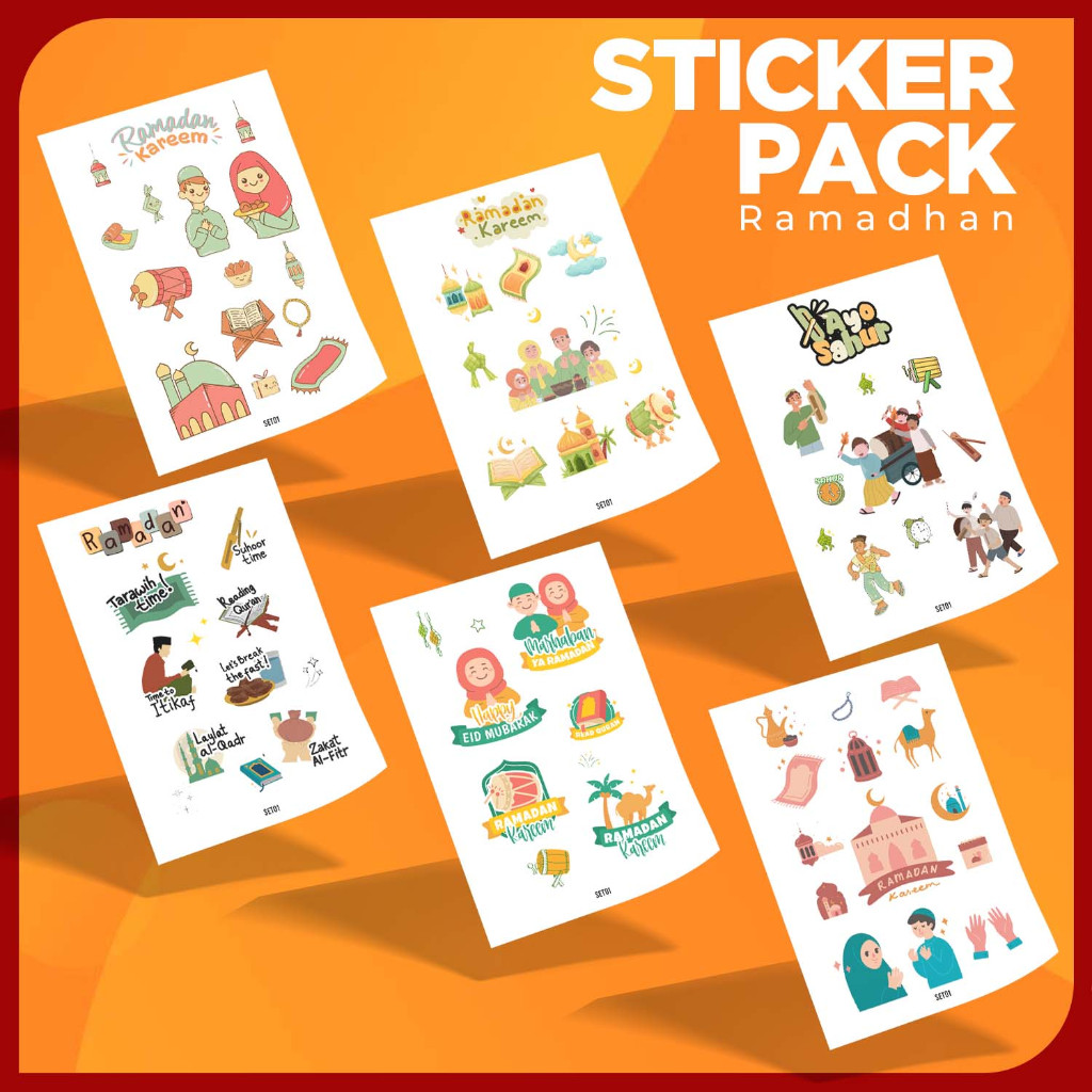 Jual Sticker / Stiker Pack Edisi Ramadhan 2 Untuk Handphone, Laptop ...