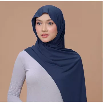 Nabillasyal Lilla Series Pashmina 2 In 1 Hijab Semi Instant Cotton