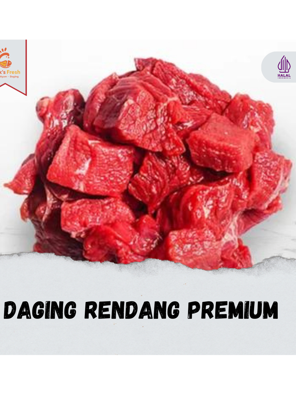 Jual Daging Rendang Potong Premium 500gr - 1kg | Shopee Indonesia