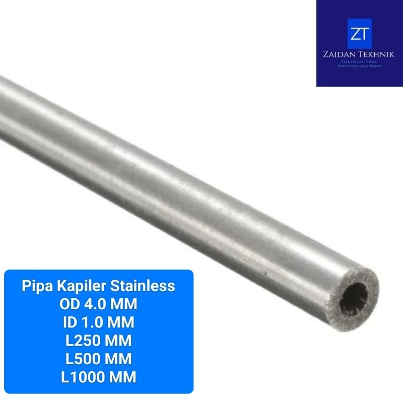 Jual Pipa Kapiler Stainless Steel/ Capillary Tube OD 4.0 MM ID 1.0 MM ...