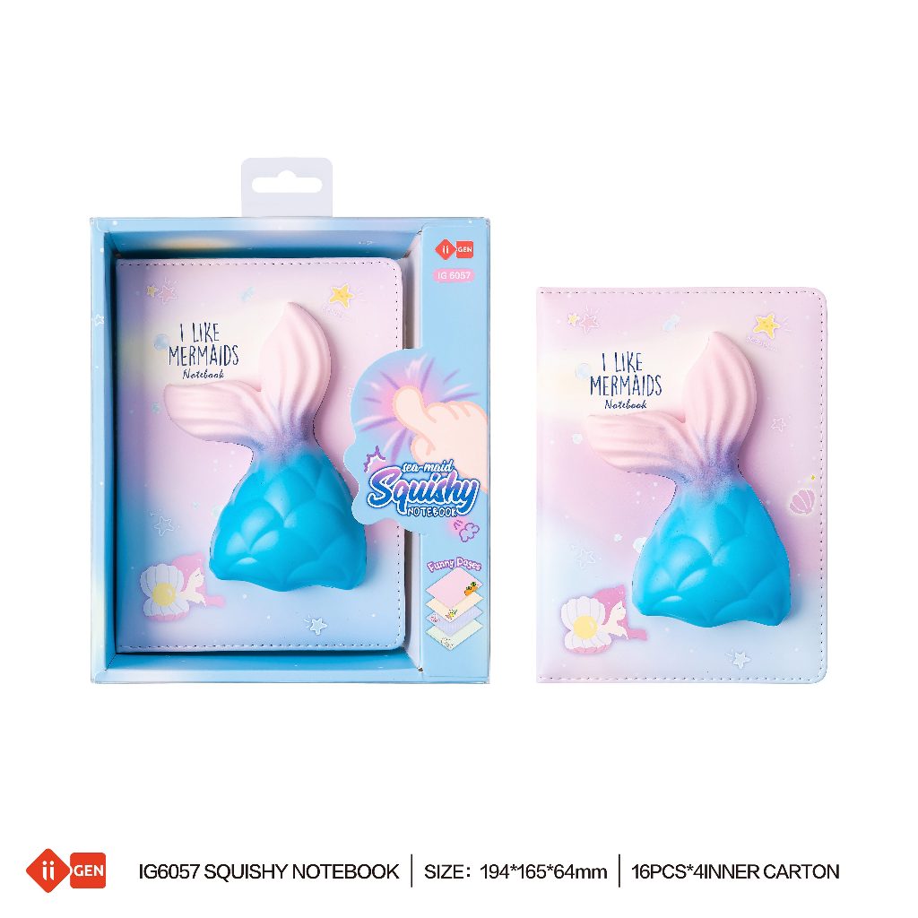Jual Mermaid Squishy Notebook Besar/ Notebook Squisy/ Buku Squishy Memo ...