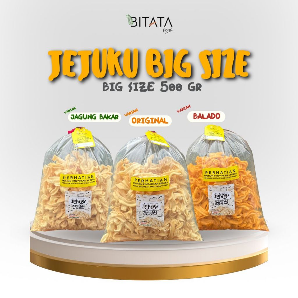 Jual BITATA Jejuku Crunchy Everyday Big Size 500 gr | Shopee Indonesia