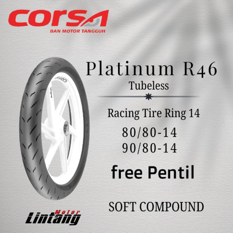 Jual Ban Motor Corsa R46 Ring 14 Tubles 80/80 90/80 Ban Ring 14 ...