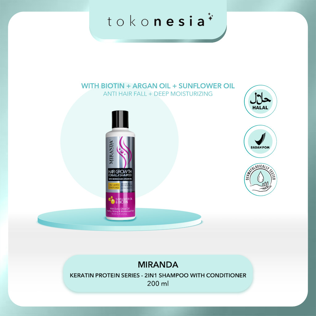 Jual Miranda Hair Growth Biotin Shampoo (Perawatan Rambut Rontok ...