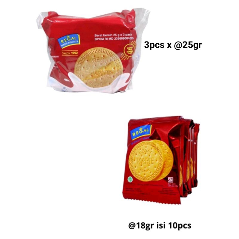 Jual Marie Regal (@25gr x 3pc) / Marie Regal Renceng(10pc 