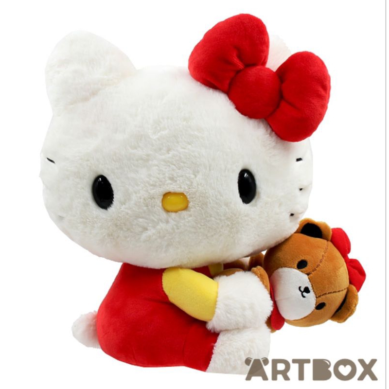 Jual HELLO KITTY WITH TINY CHUM BEAR LARGE PLUSH DOLL - HELLO KITTY ...