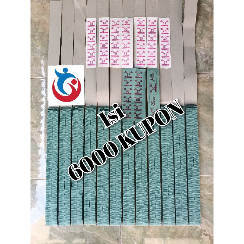 Jual mainan kupon cabut isi 6000 kupon | Shopee Indonesia