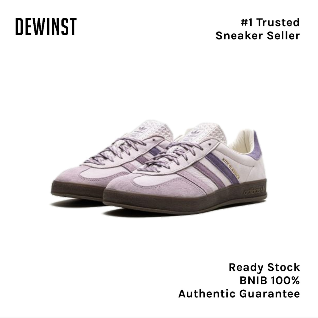 Jual Adidas Gazelle Indoor KITH Classic Ash Purple BNIB RESMI ORIGINAL |  Shopee Indonesia