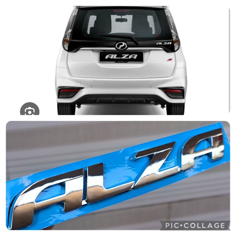 Jual emblem tulisan ALZA PERODUA kembaran avanza xenia versi malaysia ...