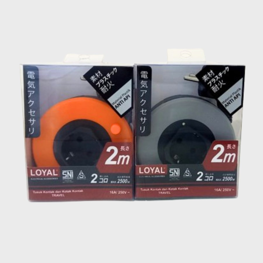 Jual Kabel Roll / Kabel Box Travel Mini 1 Lubang 2 Meter 2Mtr Loyal ...