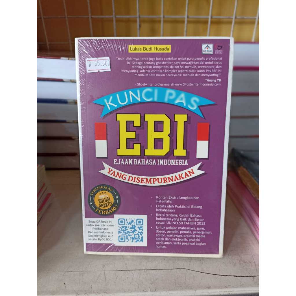 Jual Buku Kamus EBI : Kunci Pas Ejaan Bahasa Indonesia Yang ...