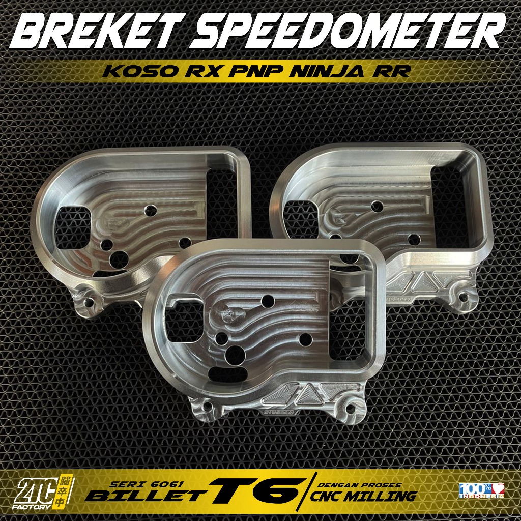 Jual BREKET SPEEDOMETER KOSO RX3 PNP NINJA RR BAHAN ALUMUNIUM BILLET T6