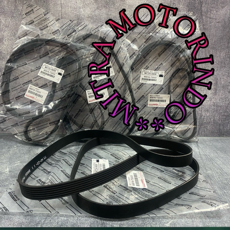 Jual Van belt,fan belt Toyota innova reborn,hilux revo 2gd 90916-T2033 ...