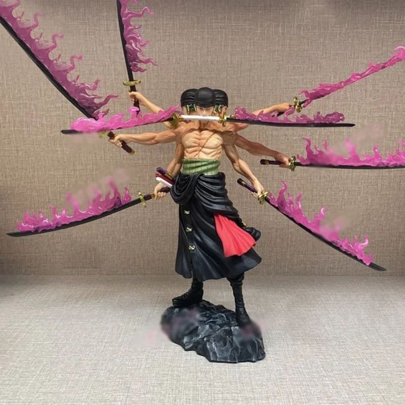 Jual One Piece Santoryu Roronoa Zoro Three Heads And Six Arms Anime ...